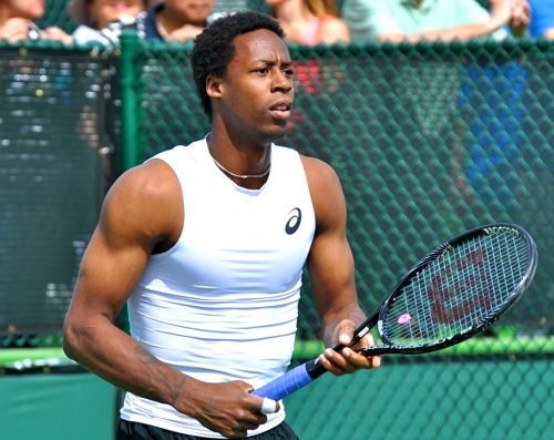 #6 Gael Monfils showing off those arms